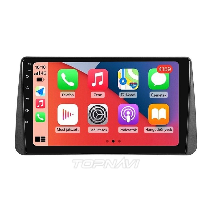 Fiat Tipo, Egea 9" Android fejegység beépítőkerettel, gyári 7 colos kijelzős autókhoz, Apple CarPlay képernyővel - TOPNAVI