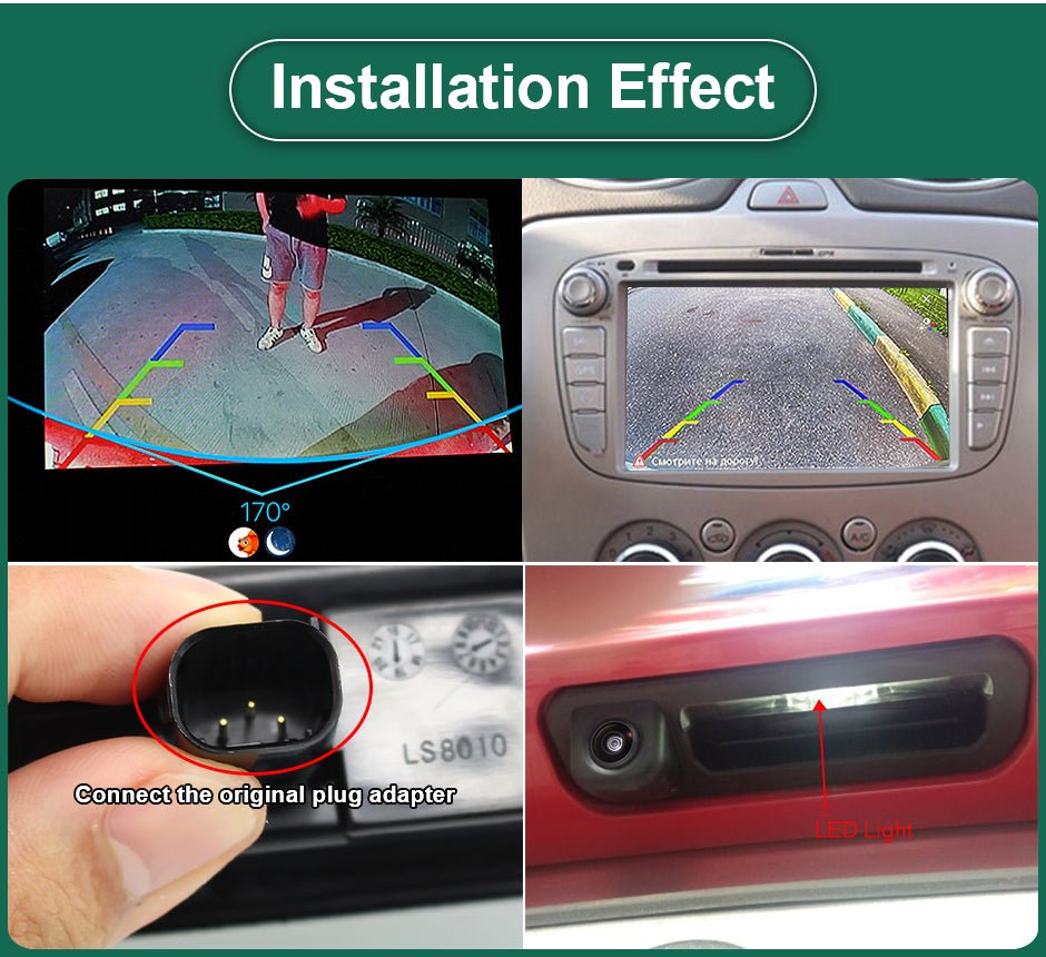 Ford Focus 3 MK3 C MAX FullHD 1080P Tolatókamera - TopNAVI