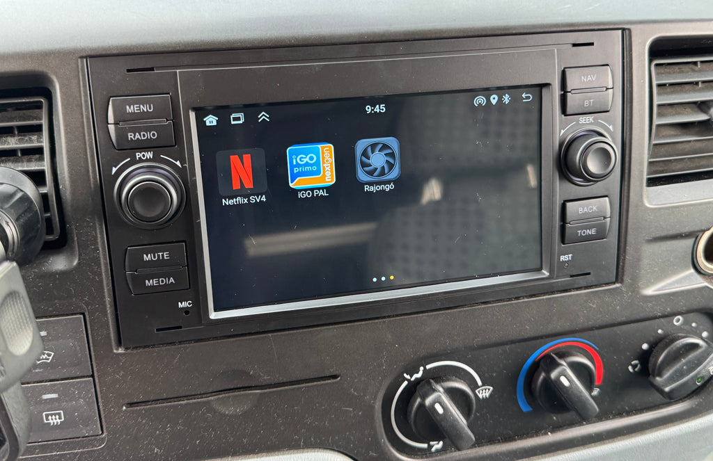 Ford Focus, Fiesta, Mondeo, C - Max, S - Max, Fusion, Transit, Kuga, Galaxy 7" Fekete Android Multimédia fejegység - TopNAVI