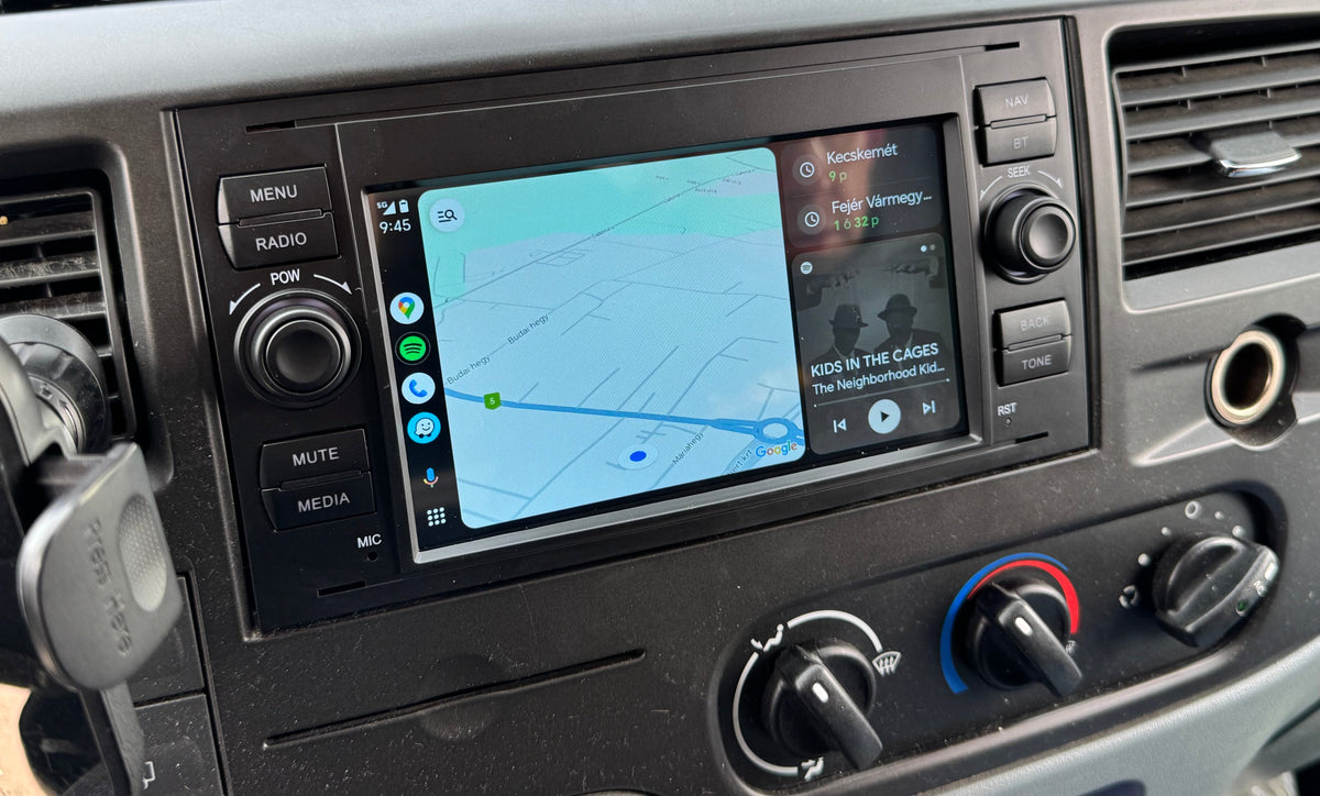 Ford Focus, Fiesta, Mondeo, C - Max, S - Max, Fusion, Transit, Kuga, Galaxy 7" Fekete Android Multimédia fejegység - TopNAVI
