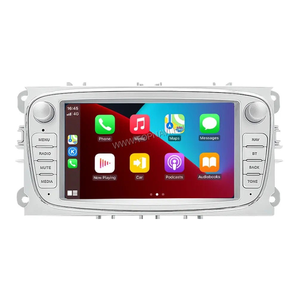 Ford Focus, Kuga, Mondeo, Transit, S - Max, C - Max Ezüst 7" Android Multimédia fejegység - TopNAVI