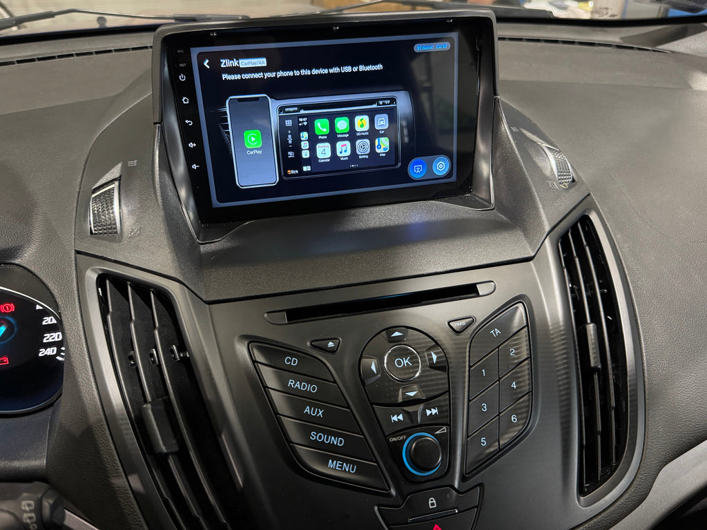 Ford Kuga 2. 2012 - 2019, C - Max 2. 2010 - 2019 9" Android Multimédia fejegység autórádió, hifi, rádió és fejegység nagy kijelzővel, CarPlay, Android autó, Wifi és Bluetooth támogatással,