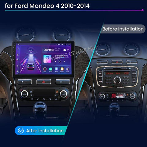 Ford Mondeo 4 2010 - 2014 10.1" Android Multimédia fejegység - TopNAVI