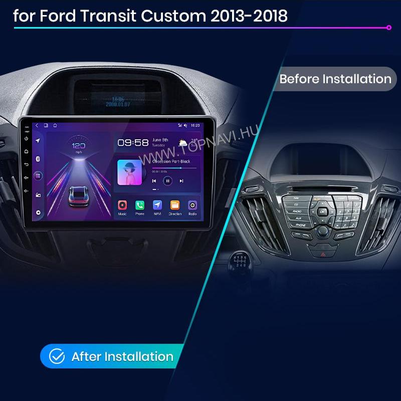 Ford Transit V363 (Cargo) 2013 - 2024 9" Android Multimédia fejegység - TopNAVI
