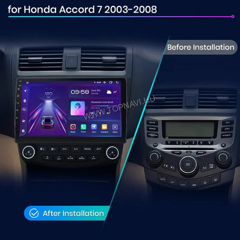 Honda Accord 7.gen 2003 - 2007 10.1" Android Multimédia fejegység - TopNAVI