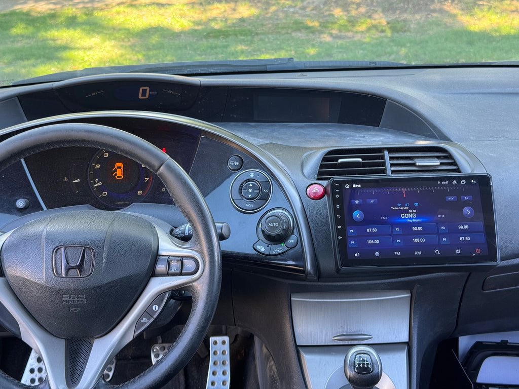 Honda Civic UFO 8. gen 2005 - 2011 9" Android Multimédia fejegység autórádió, hifi, rádió és fejegység nagy kijelzővel, CarPlay, Android autó, Wifi és Bluetooth támogatással,