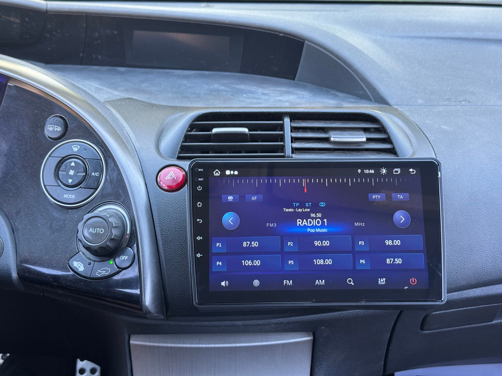 Honda Civic UFO 8. gen 2005 - 2011 9" Android Multimédia fejegység autórádió, hifi, rádió és fejegység nagy kijelzővel, CarPlay, Android autó, Wifi és Bluetooth támogatással,