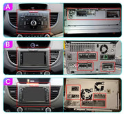 Honda CR-V 4. 10.1" 2013-2017 Android multimédia autórádió érintőkijelzős fejegység — kép 3