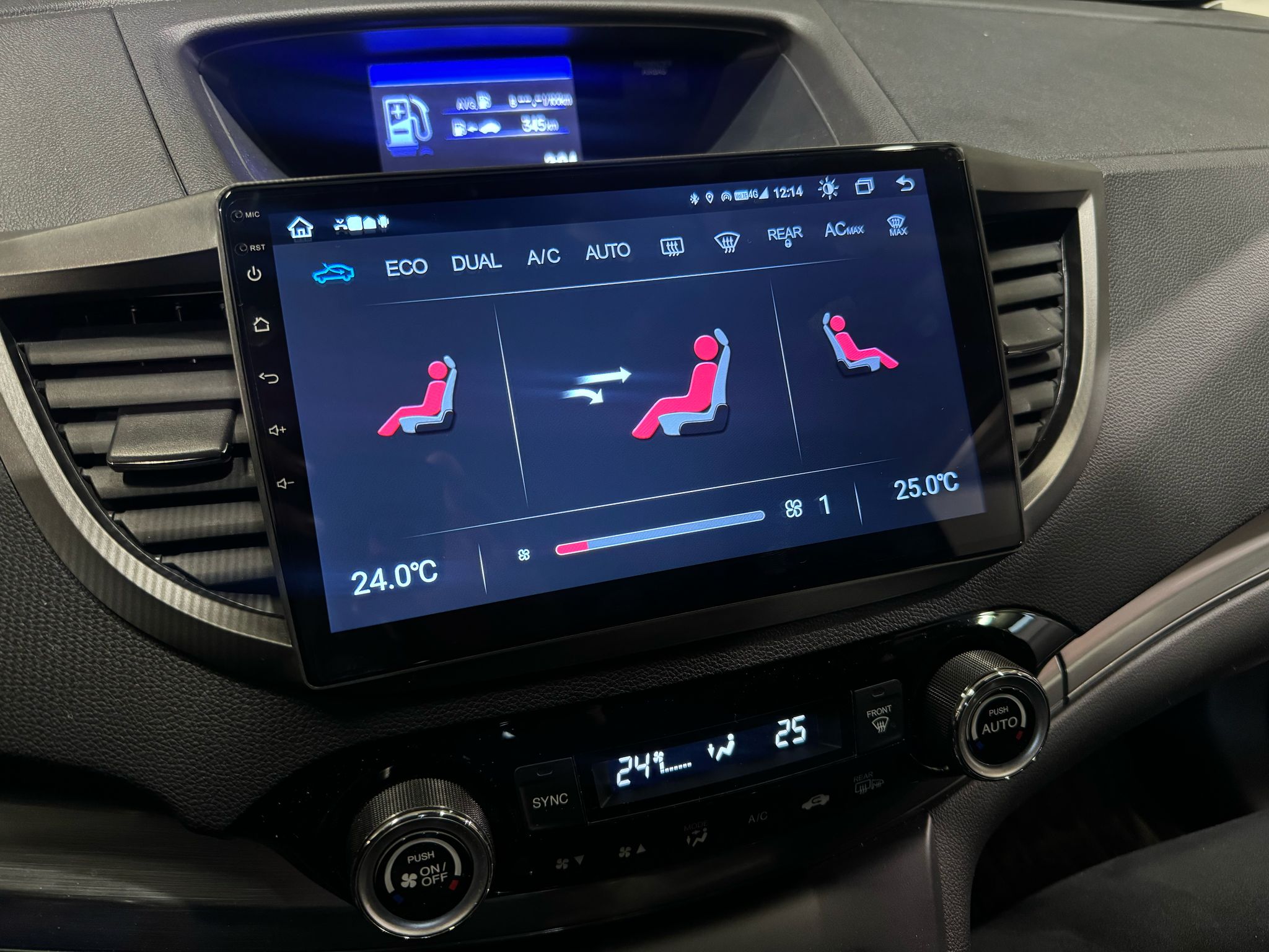 Honda CR-V 4 Android multimédia klíma kijelző