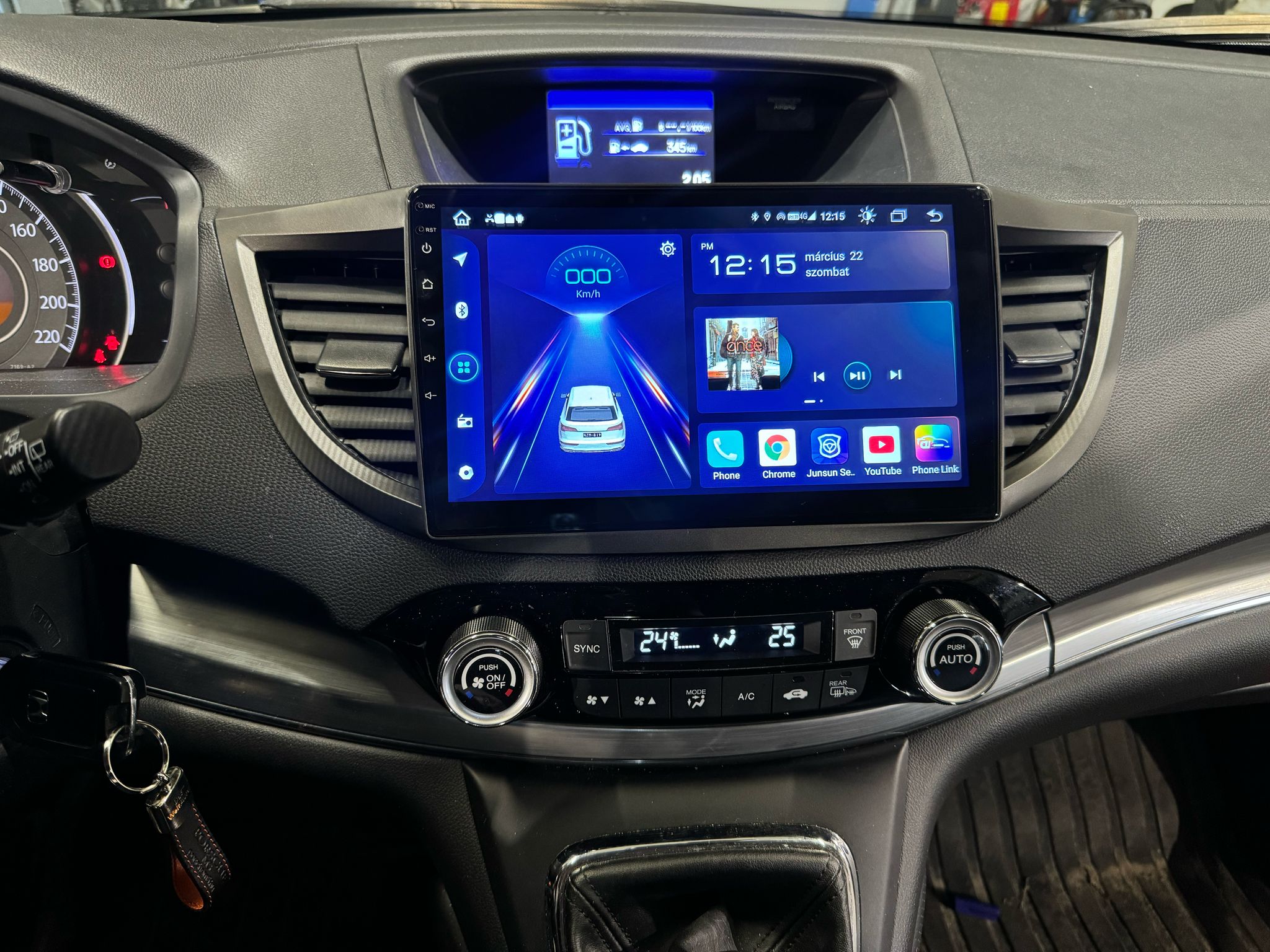 Honda CR-V 4 gyári rádió előtte állapot