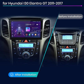 Hyundai I30 2011 - 2017 9" Android Multimédia fejegység - TopNAVI
