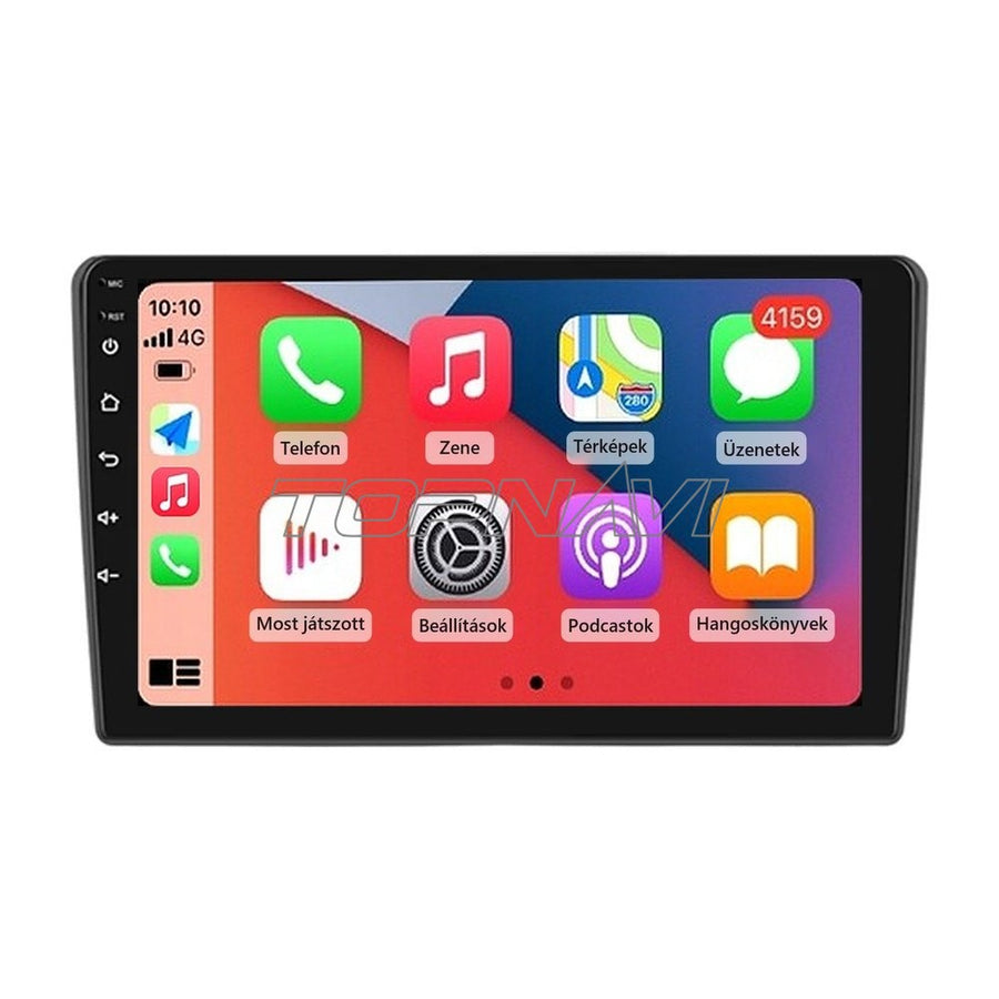 Hyundai i40 2011–2015 9" Android multimédia fejegység beépítőkerettel, Apple CarPlay képernyővel - TOPNAVI
