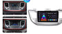 Hyundai Tucson 3 2015- 2019 9" Android multimédia autórádió érintőkijelzős fejegység — kép 3