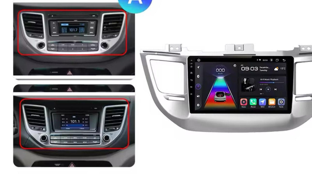Hyundai Tucson 3 2015 - 2019 9" Android Multimédia fejegység - TopNAVI