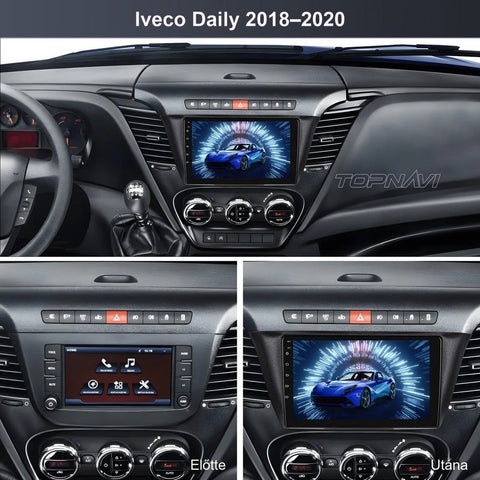 Iveco Daily 2018- 2020 9" Android multimédia autórádió érintőkijelzős fejegység – másik nézet