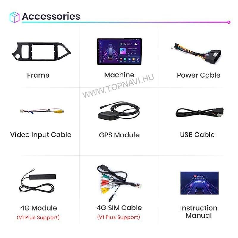 Kia Picanto 2011 - 2017 9" Android Multimédia fejegység – 4. kép