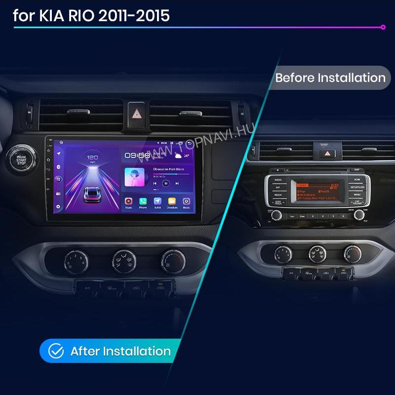 Kia RIO 3 2011 - 2015 9" Android Multimédia fejegység – 2. kép