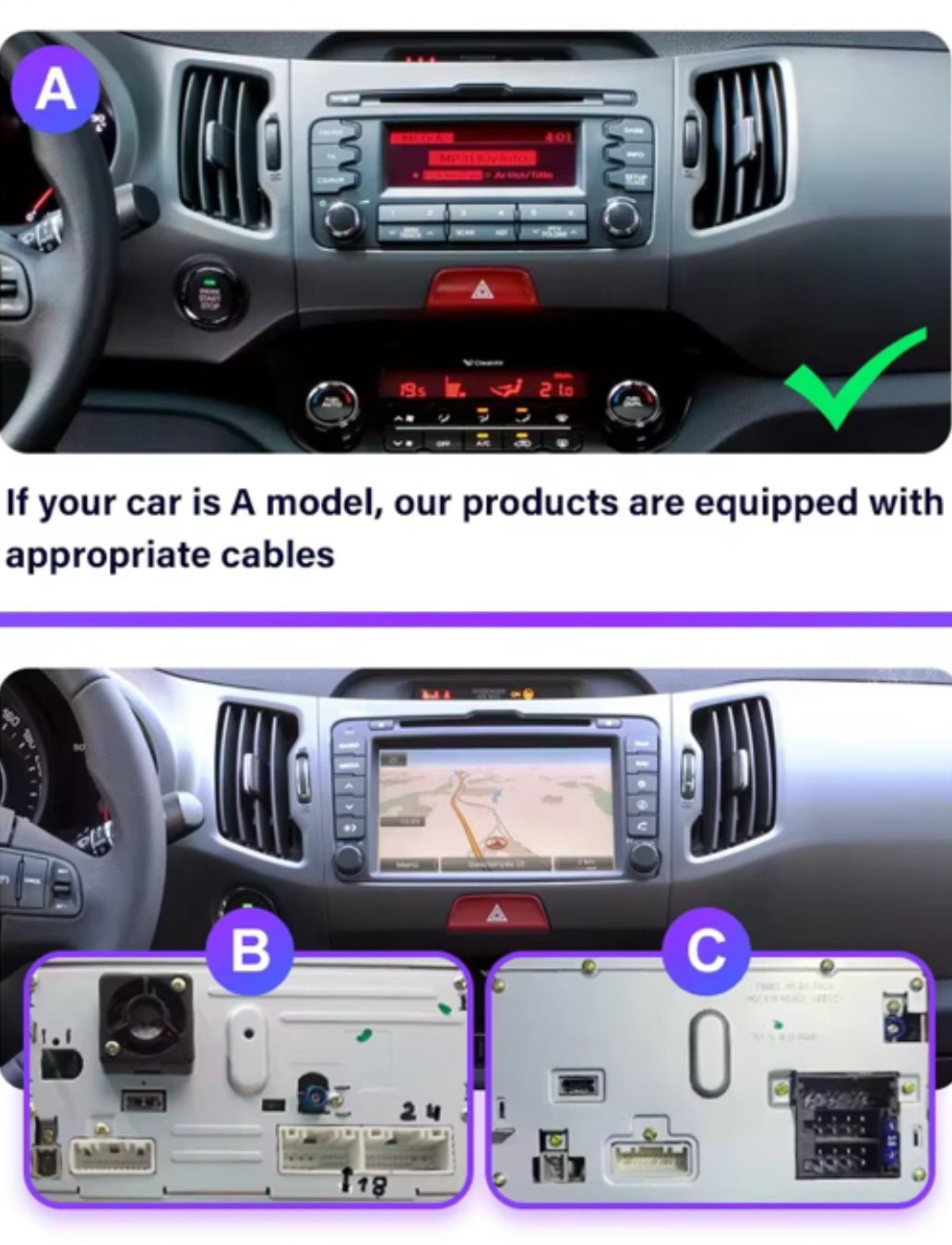 Kia Sportage 3 2010 - 2015 9" Android Multimédia fejegység autórádió, hifi, rádió és fejegység nagy kijelzővel, CarPlay, Android autó, Wifi és Bluetooth támogatással,