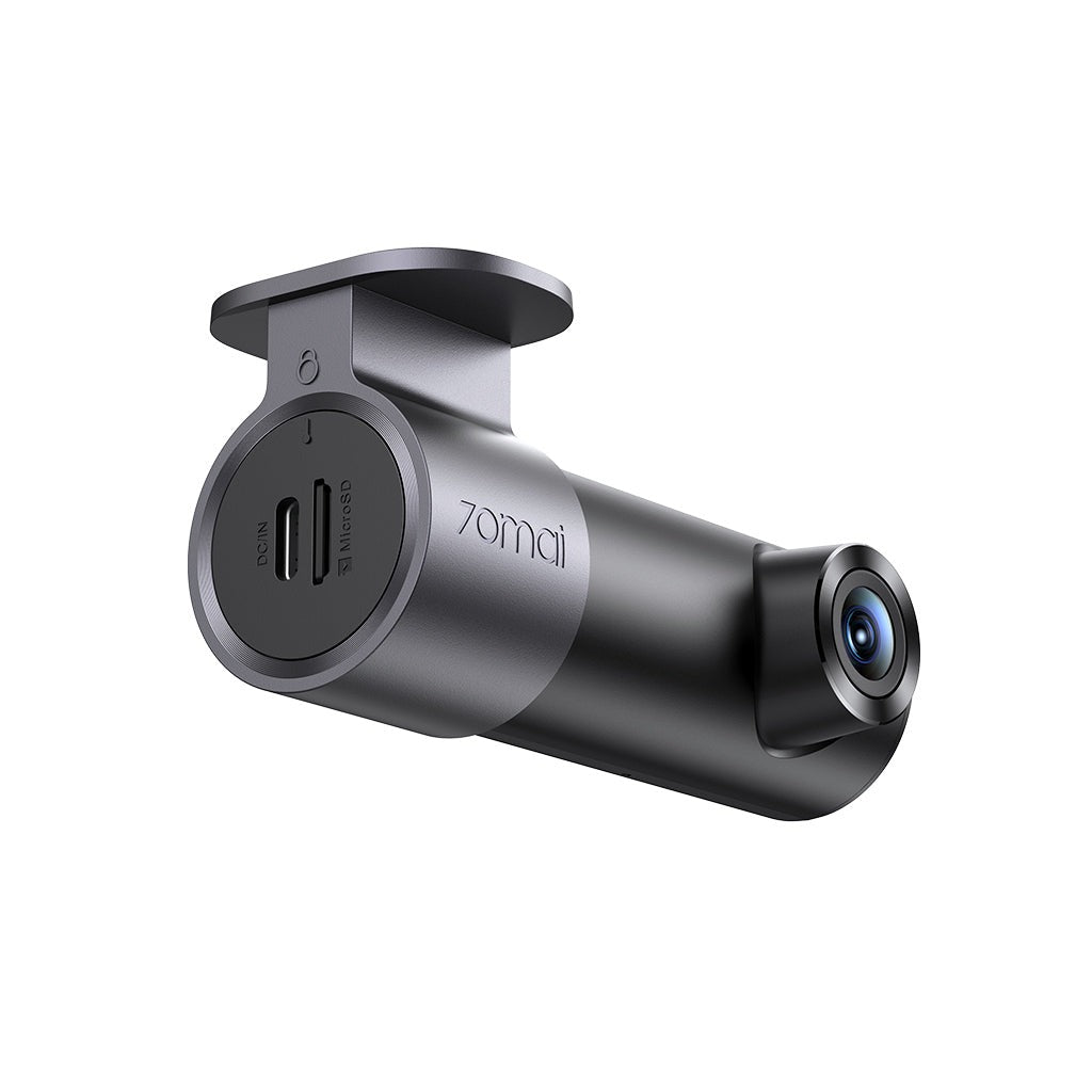 70mai M310 Plus 3K hátulról: USB-C csatlakozó és microSD kártyahely a kamera végén