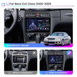 Mercedes - Benz A W168 / C W203 / CLK W209 / G W463 9" Android Multimédia Fejegység - TopNAVI