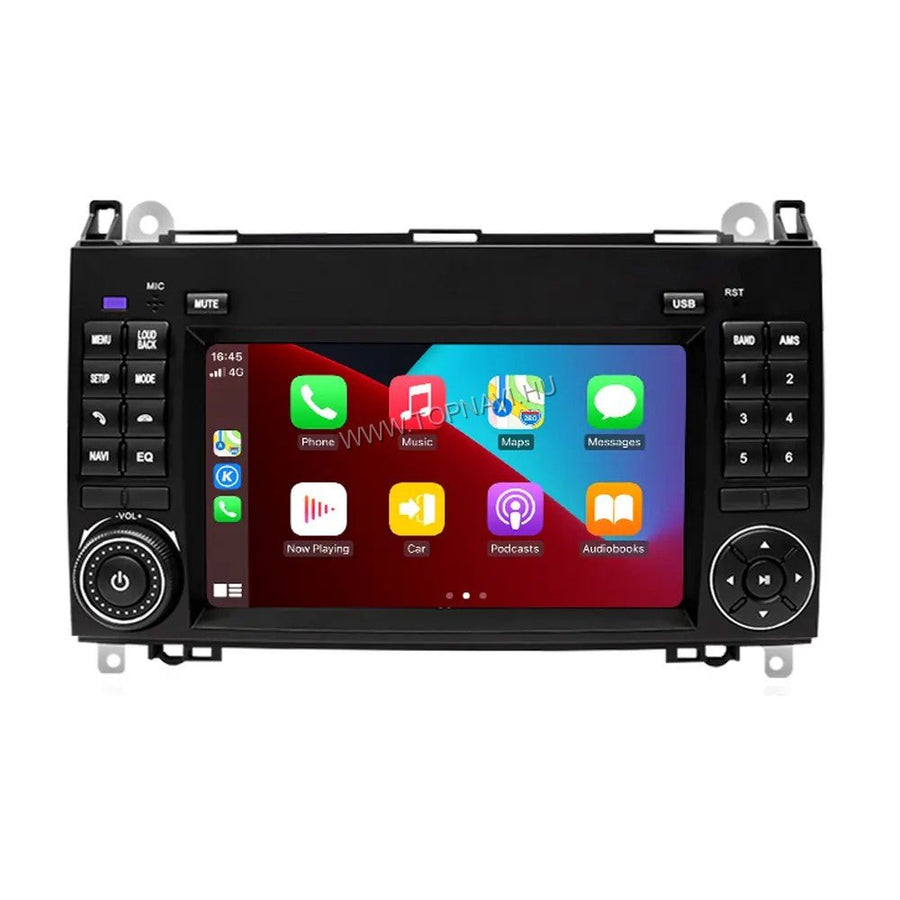 Mercedes-Benz A W169 / B W245 / Vito, Viano W639 / Sprinter W906 7" Android Multimédia Fejegység — Márkaspecifikus multimédia