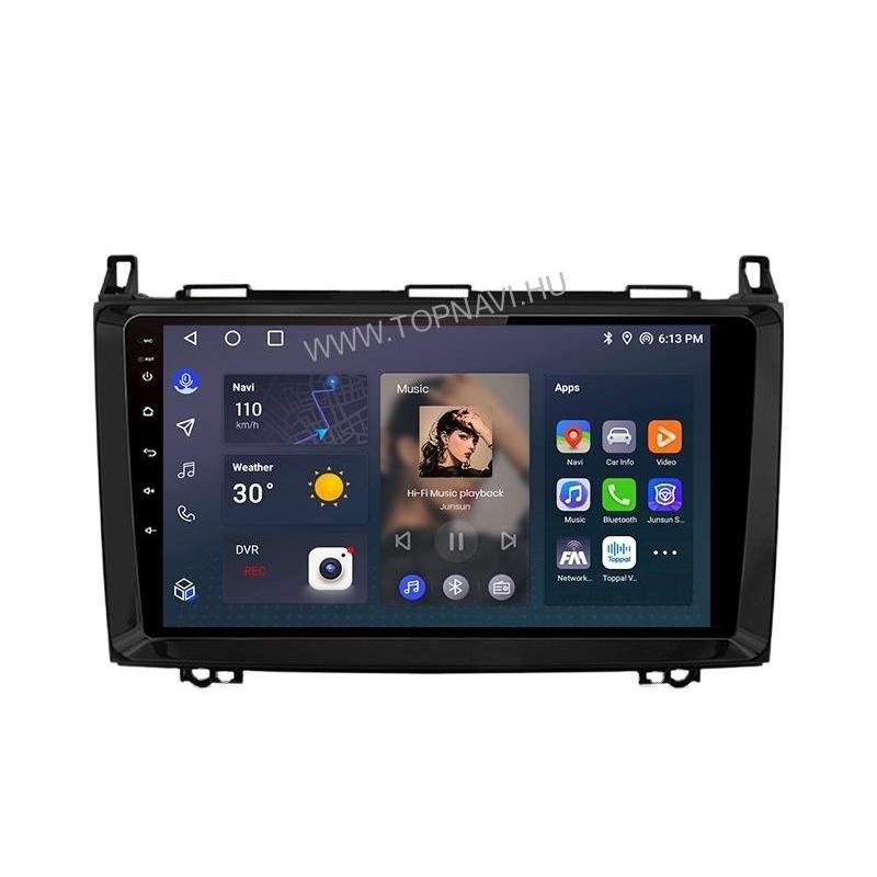 Mercedes-Benz A W169 / B W245 / Vito, Viano W639 / Sprinter W906 9" Android Multimédia Fejegység — Márkaspecifikus multimédia