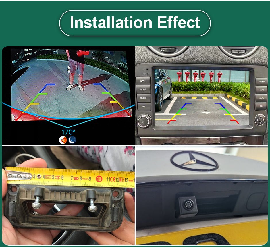 Mercedes Benz C Class C180 C200 C260 W204 W205 S204 W212 2011 - 2013 FullHD 1080P Tolatókamera - TopNAVI