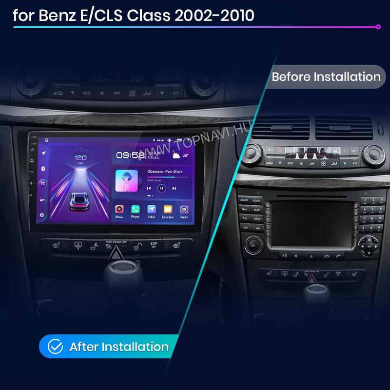 Mercedes - Benz E W211 / CLS W219 / G W463 9" Android Multimédia Fejegység - TopNAVI
