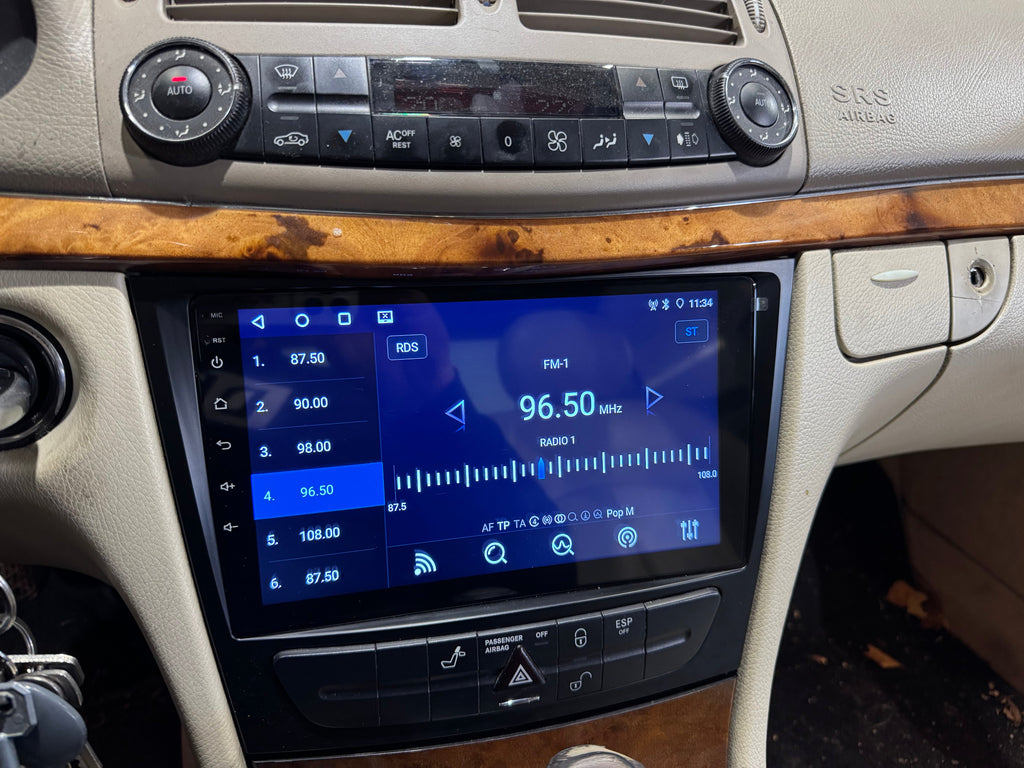 Mercedes - Benz E W211 / CLS W219 / G W463 9" Android Multimédia Fejegység autórádió, hifi, rádió és fejegység nagy kijelzővel, CarPlay, Android autó, Wifi és Bluetooth támogatással, - 5