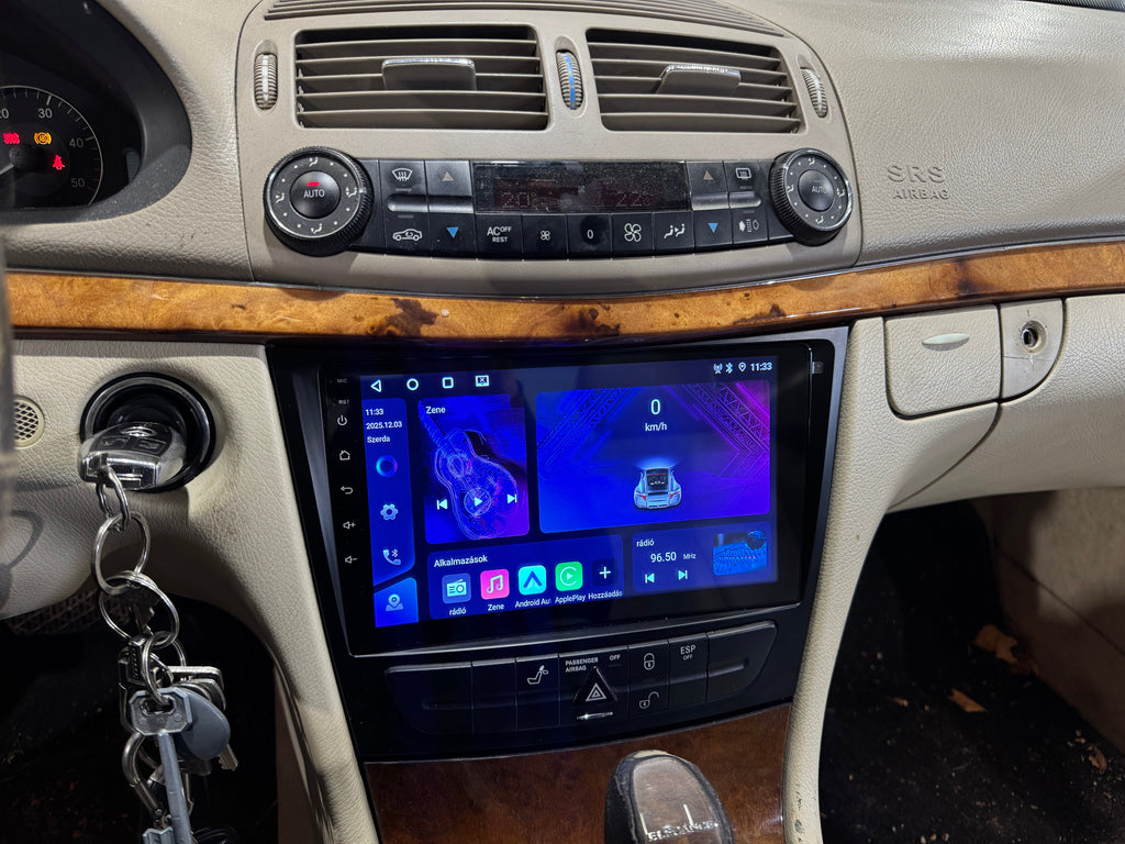 Mercedes - Benz E W211 / CLS W219 / G W463 9" Android Multimédia Fejegység autórádió, hifi, rádió és fejegység nagy kijelzővel, CarPlay, Android autó, Wifi és Bluetooth támogatással, - 6