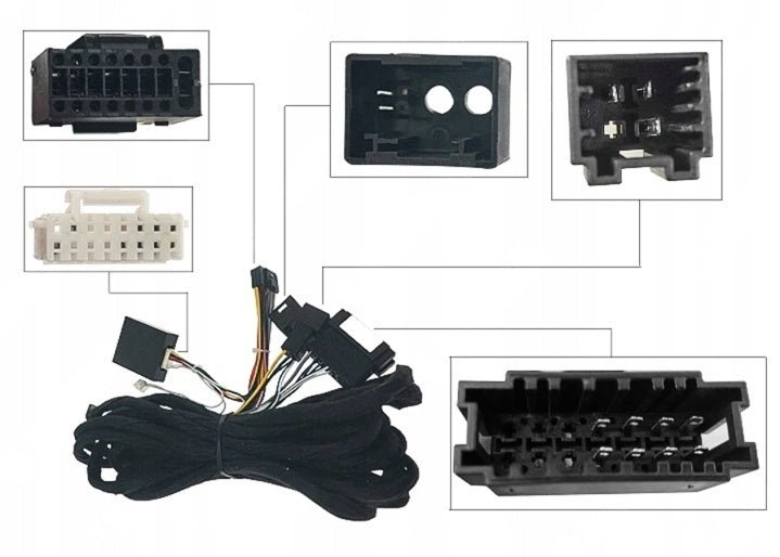 Mercedes - Benz kiegészítő kábelköteg autórádió, hifi, rádió és fejegység nagy kijelzővel, CarPlay, Android autó, Wifi és Bluetooth támogatással,