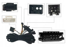 Kép betöltése a Galérianézegetőbe, Mercedes - Benz kiegészítő kábelköteg autórádió, hifi, rádió és fejegység nagy kijelzővel, CarPlay, Android autó, Wifi és Bluetooth támogatással,