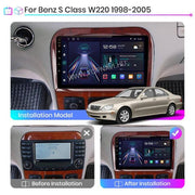 Mercedes Benz S osztály W220 1998-2005 9" Android Multimédia fejegység — kép 2