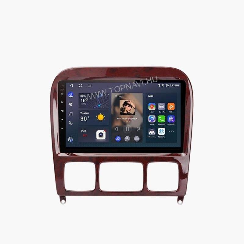 Mercedes Benz S osztály W220 1998 - 2005 9" Android Multimédia fejegység - TopNAVI