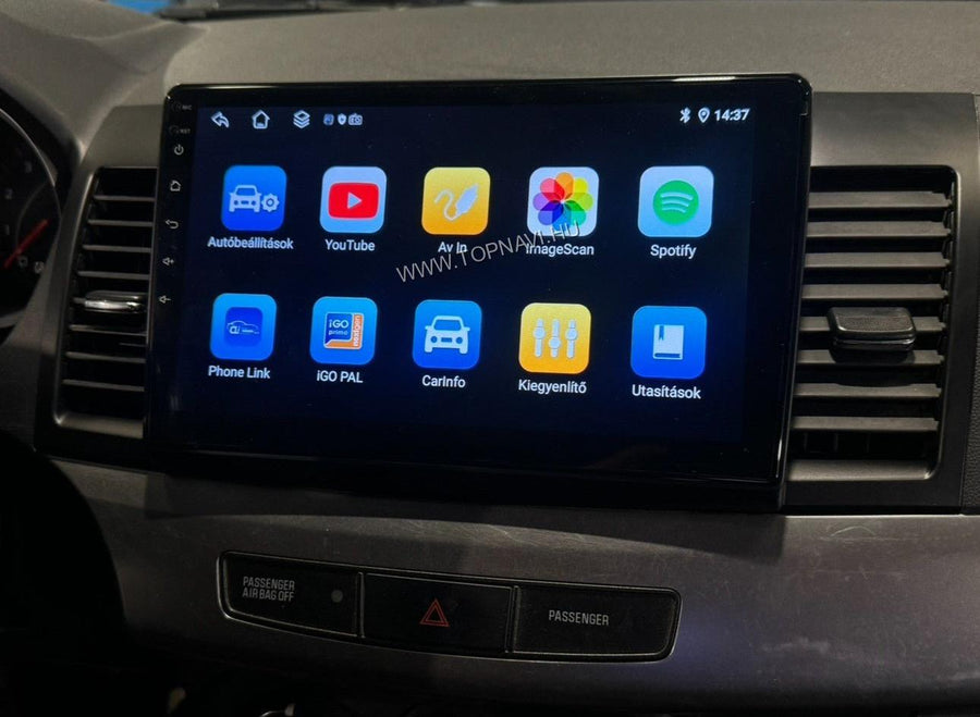 Mitsubishi Lancer 2007 - 2014 10.1" Android Multimédia fejegység - TopNAVI