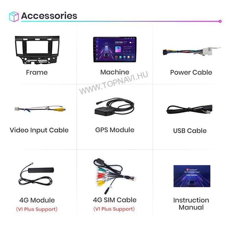 Mitsubishi Lancer 2007 - 2014 10.1" Android Multimédia fejegység - TopNAVI