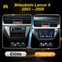 Mitsubishi Lancer 9 2003- 2008 9" Android multimédia autórádió érintőkijelzős fejegység — kép 2