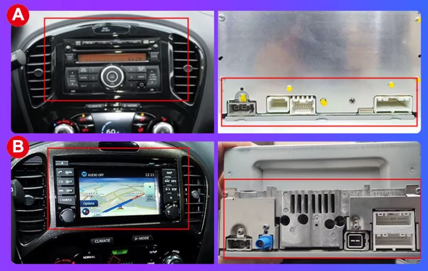 Nissan Juke YF15 2010 - 2019 9" Android Multimédia fejegység autórádió, hifi, rádió és fejegység nagy kijelzővel, CarPlay, Android autó, Wifi és Bluetooth támogatással,