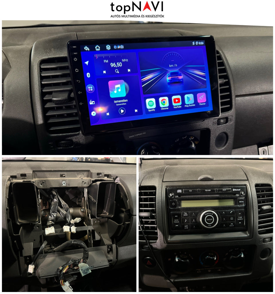 Nissan Navara 2006 - 2012 9" Android Multimédia fejegység - TopNAVI