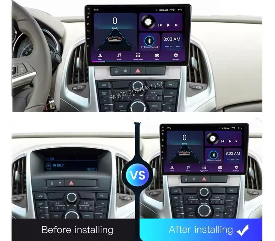 Opel Astra J 2009 - 2015 9" Android Multimédia fejegység - TopNAVI