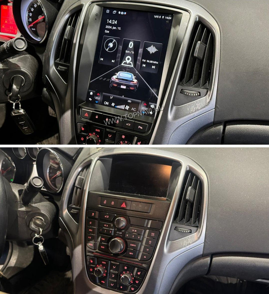 Opel Astra J "Tesla Style" 2009 - 2015 9.7" Android Multimédia fejegység - TopNAVI
