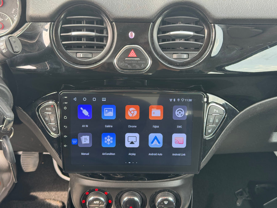 Opel Corsa E / Adam 2013 - 2019 9" Android Multimédia fejegység autórádió, hifi, rádió és fejegység nagy kijelzővel, CarPlay, Android autó, Wifi és Bluetooth támogatással,