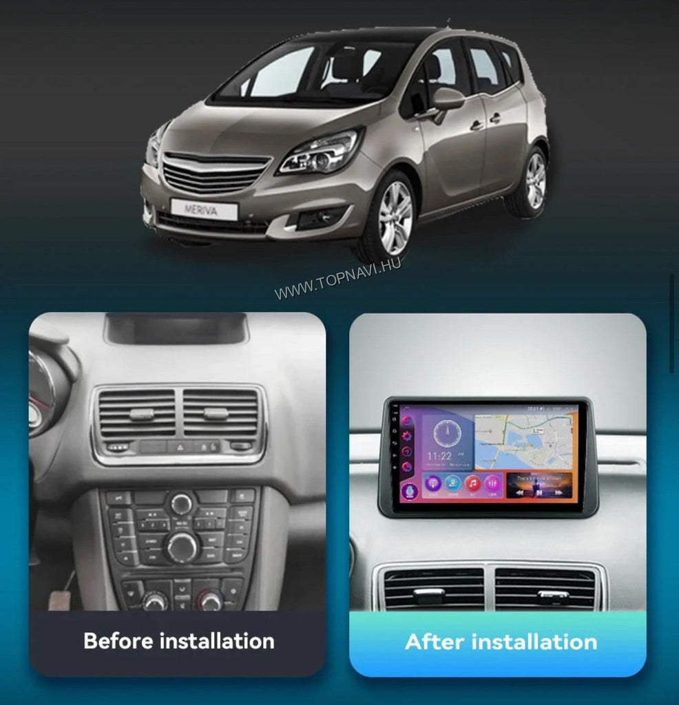 Opel Meriva B 2010 - 2017 9" Android Multimédia fejegység - TopNAVI