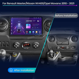 Opel Movano 2010 - 2021 10.1" Android Multimédia fejegység - TopNAVI