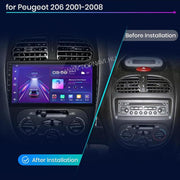 Peugeot 206 1998- 2010 9" Android Multimédia fejegység — kép 4
