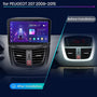 Peugeot 207 2006- 2015 9" Android multimédia autórádió érintőkijelzős fejegység — kép 2