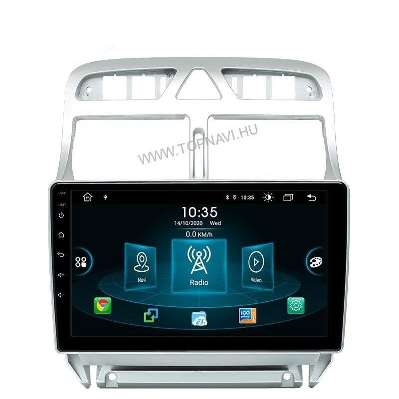 Peugeot 307 2001- 2008 9" Audio Android Multimédia fejegység — Márkaspecifikus multimédia