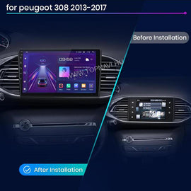 Peugeot 308 2013 - 2017 9" Android Multimédia fejegység - TopNAVI