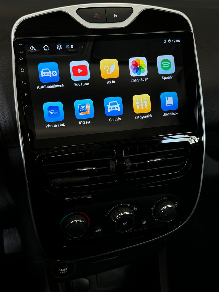 Renault Clio 4 2012 - 2016 10.1" Android Multimédia fejegység - TopNAVI