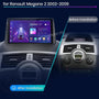 Renault Megane 2 2002-2008 9" Android multimédia autórádió érintőkijelzős fejegység — kép 2